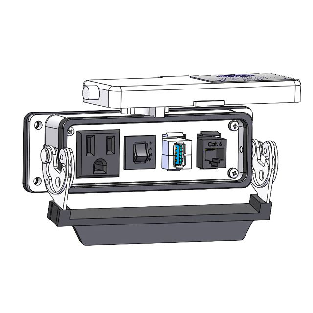 Image of Mencom DP1-RJ45-USB-AFAF-R-24
