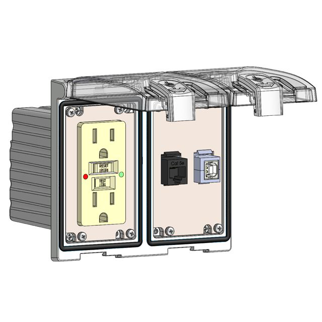 Image of Mencom LP2-GF-RJ45-USB-BFAF
