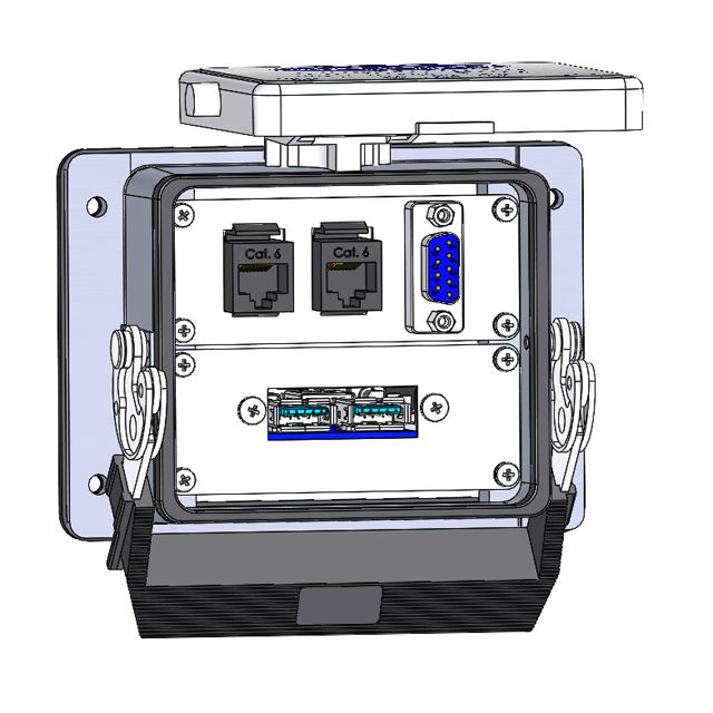 Image of Mencom DB09-2RJ45-USB-32