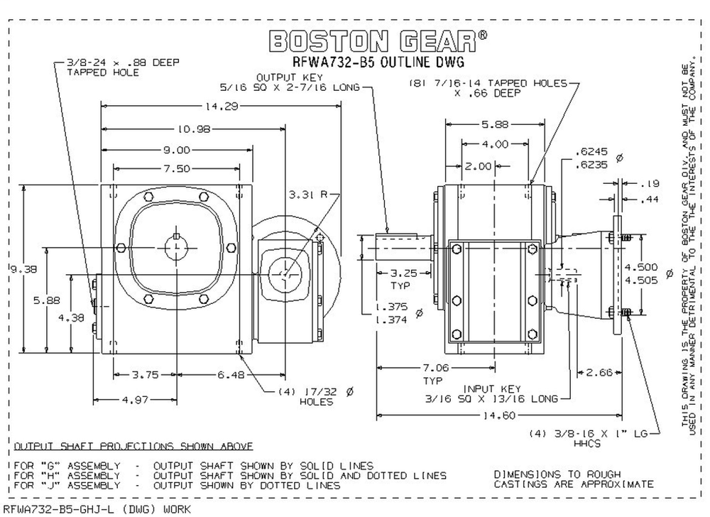 Image of Boston Gear RFWA732-300-B5-G