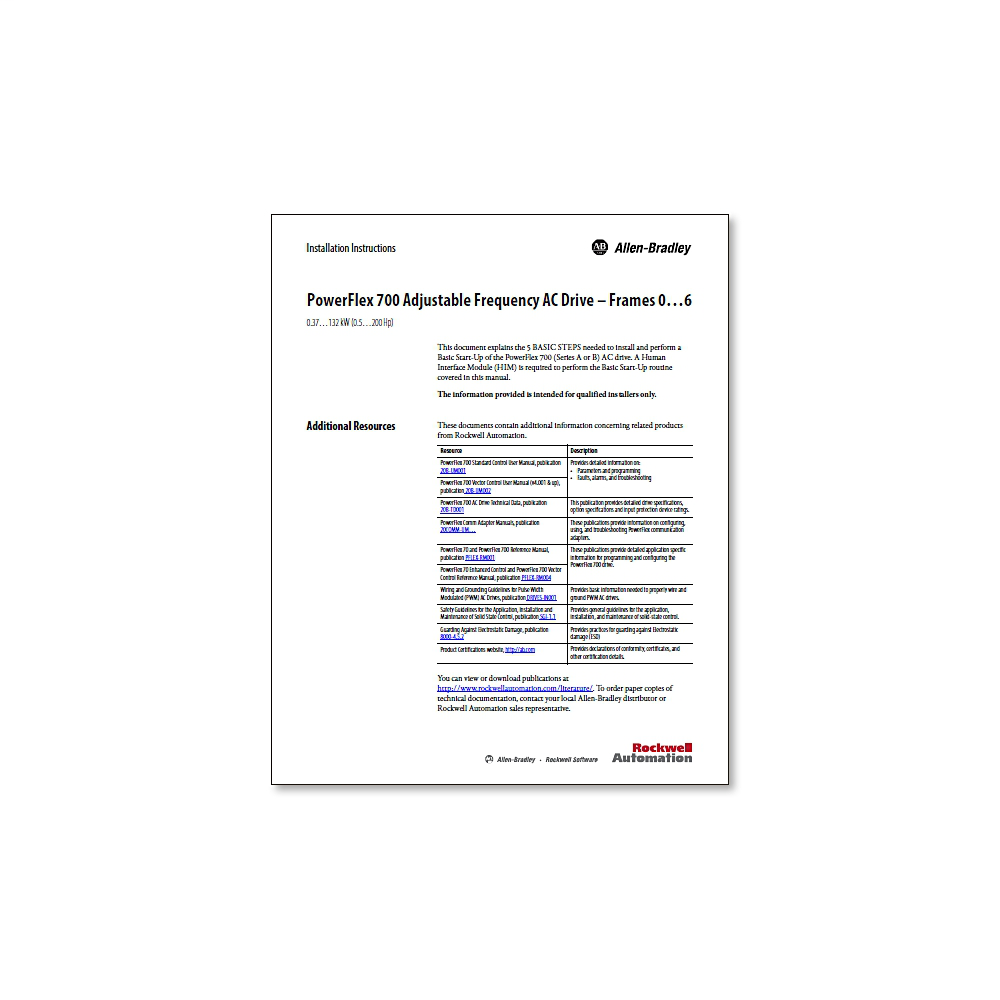 Image of Allen-Bradley 20B-PUB-IN1-EN