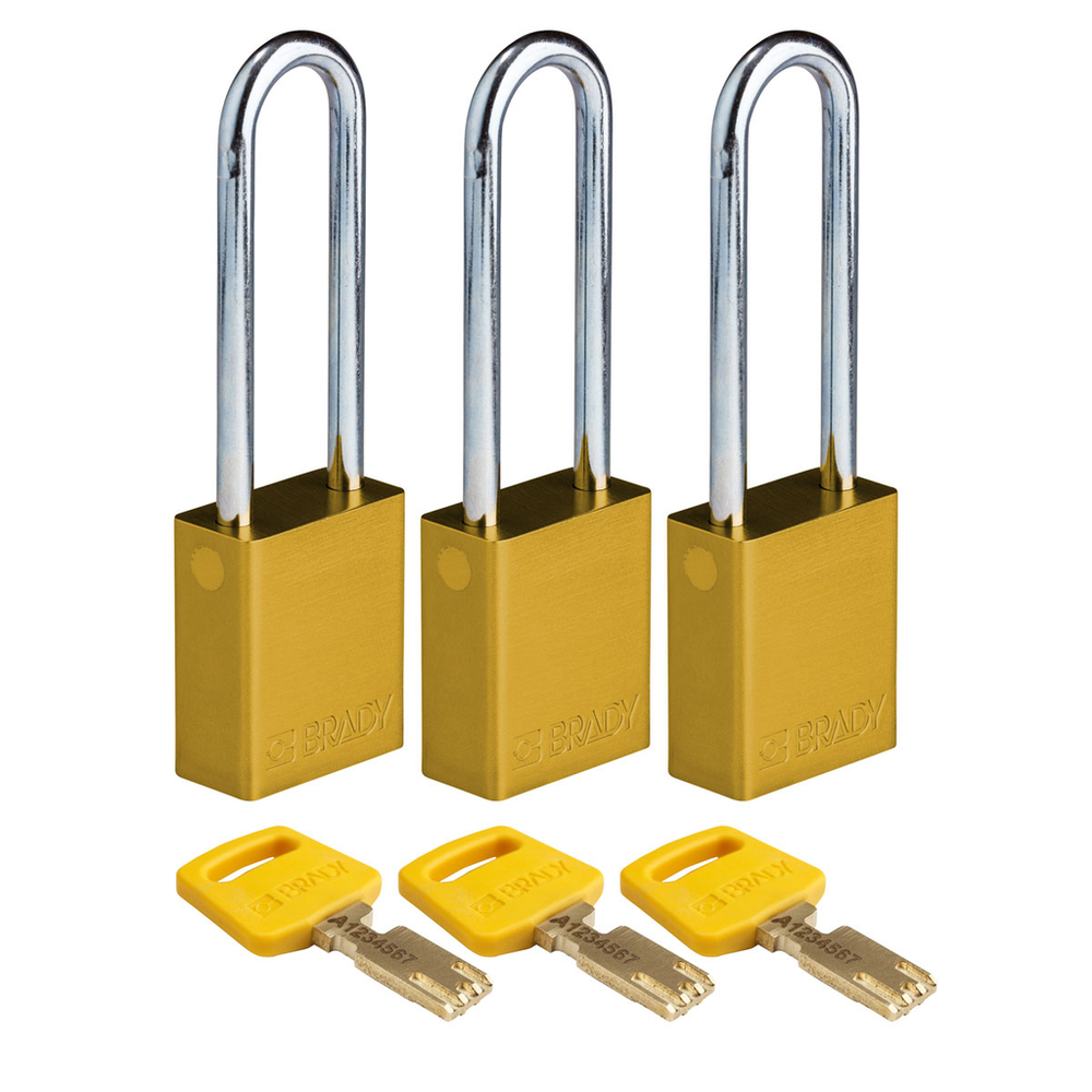 Image of Brady ALU-YLW-76ST-KA3PK