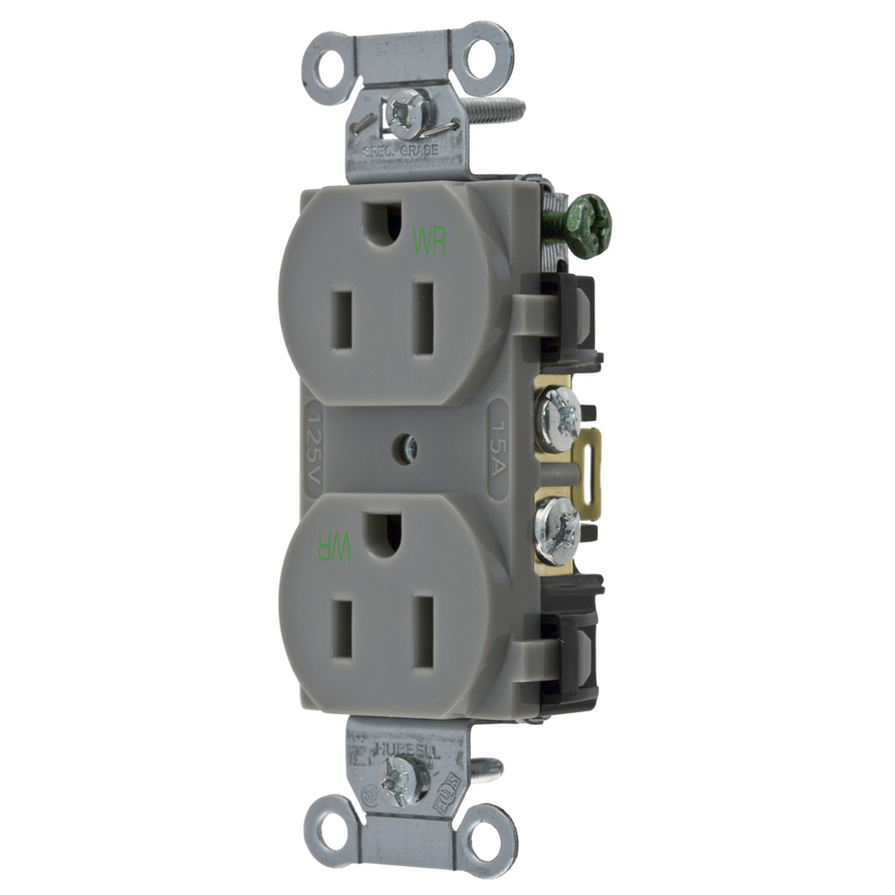 Image of Hubbell Wiring Device-Kellems BR15GRYWR