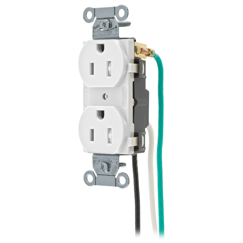 Image of Hubbell Wiring Device-Kellems CR15WHITRP1