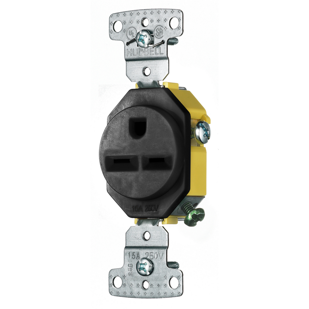 Image of Hubbell Wiring Device-Kellems RR155BK