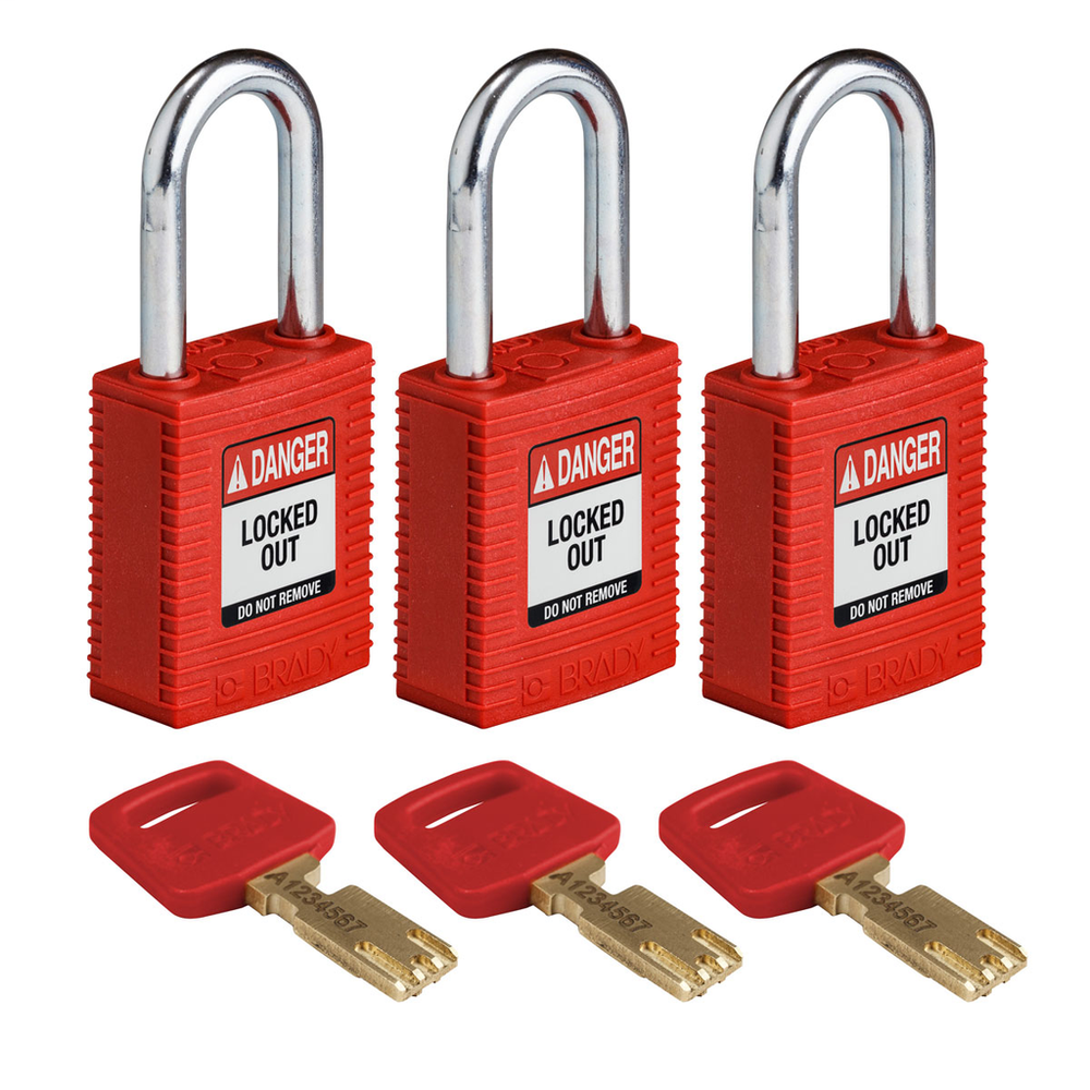 Image of Brady NYL-RED-38ST-KA3PK