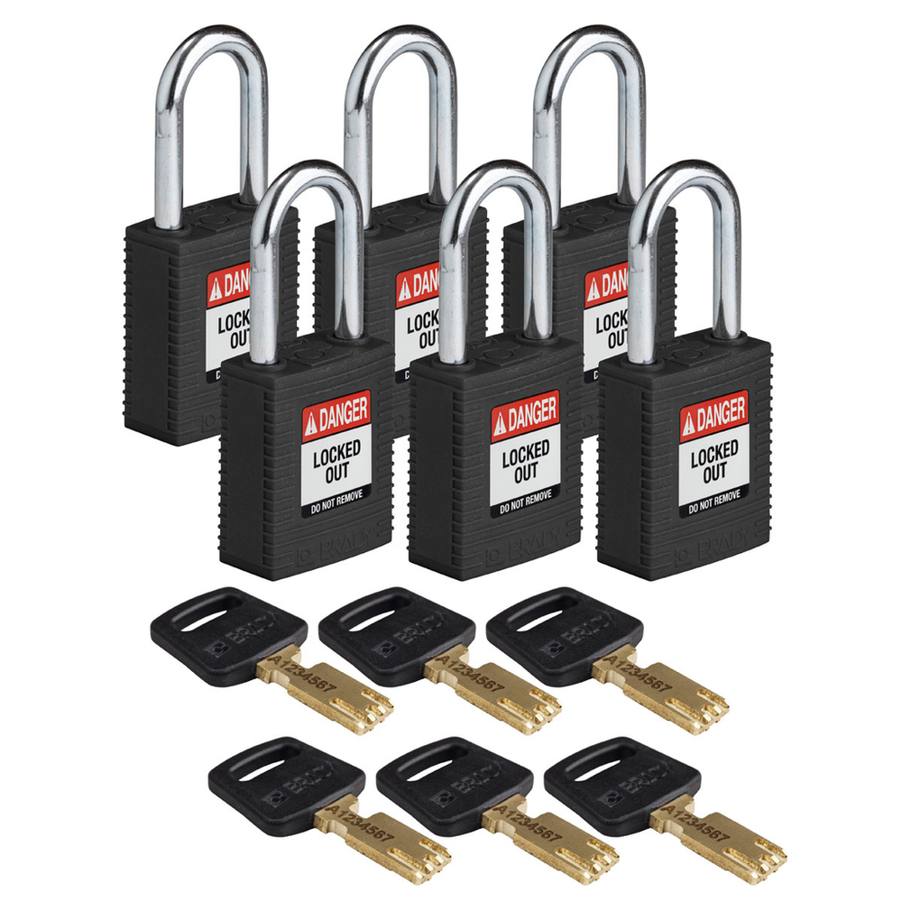 Image of Brady NYL-BLK-38ST-KA6PK