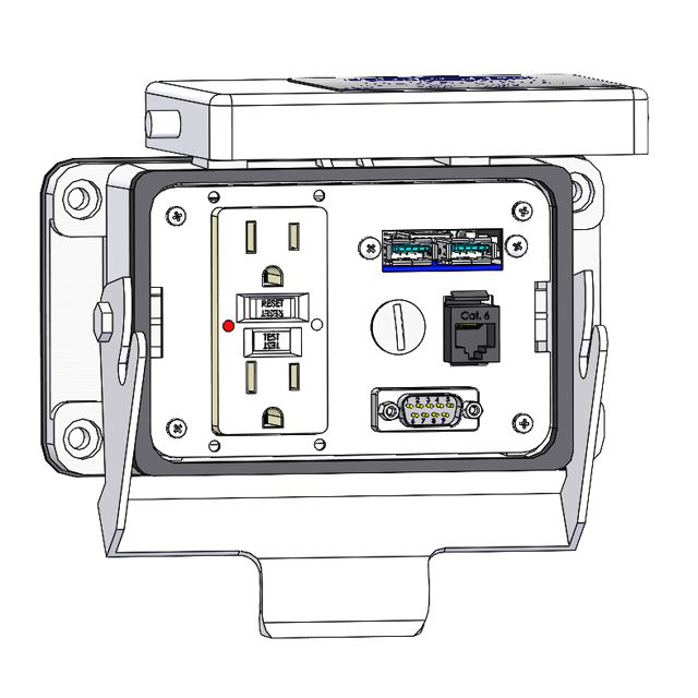 Image of Mencom GF-MDB9-RJ45-USB-NR-48