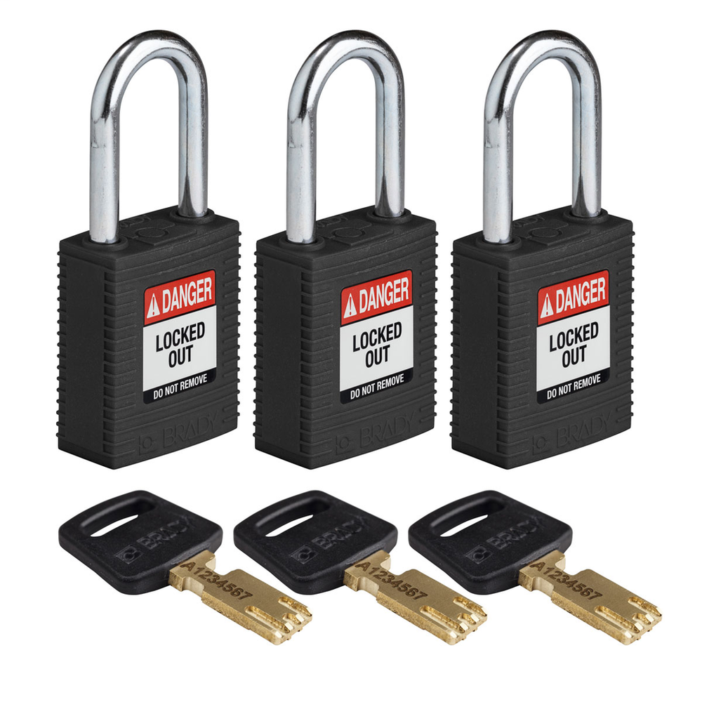 Image of Brady NYL-BLK-38ST-KA3PK