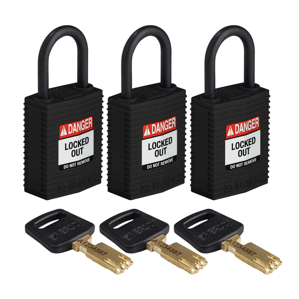 Image of Brady CPT-BLK-25PL-KA3PK