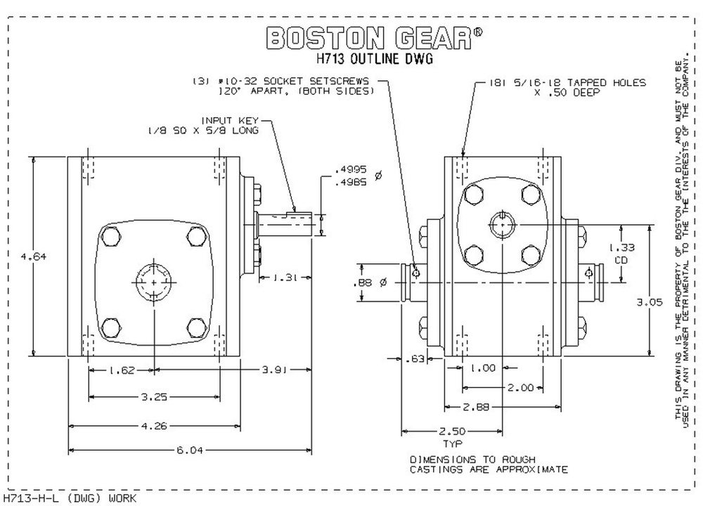 Image of Boston Gear H713-40-H-P10