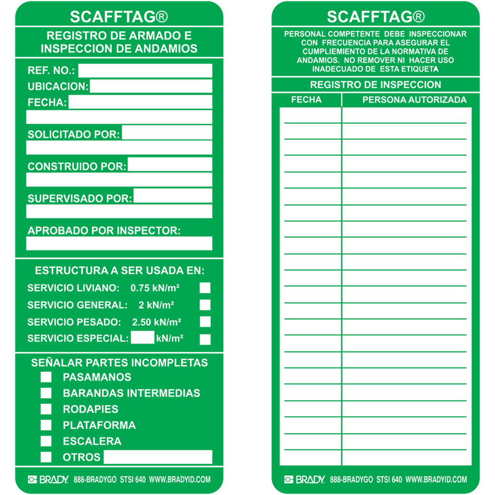 Image of Brady SCAF-STSI 640