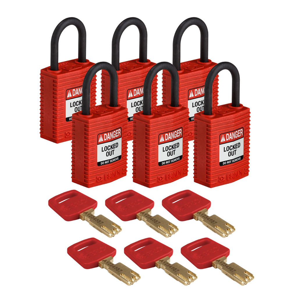 Image of Brady CPT-RED-25PL-KA6PK