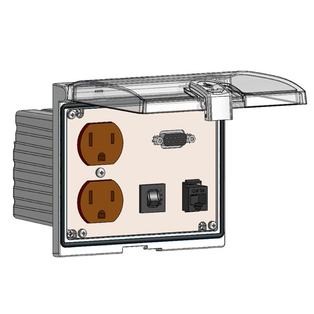 Image of Mencom LP3-DP-DB9-PC9-RJ45-R