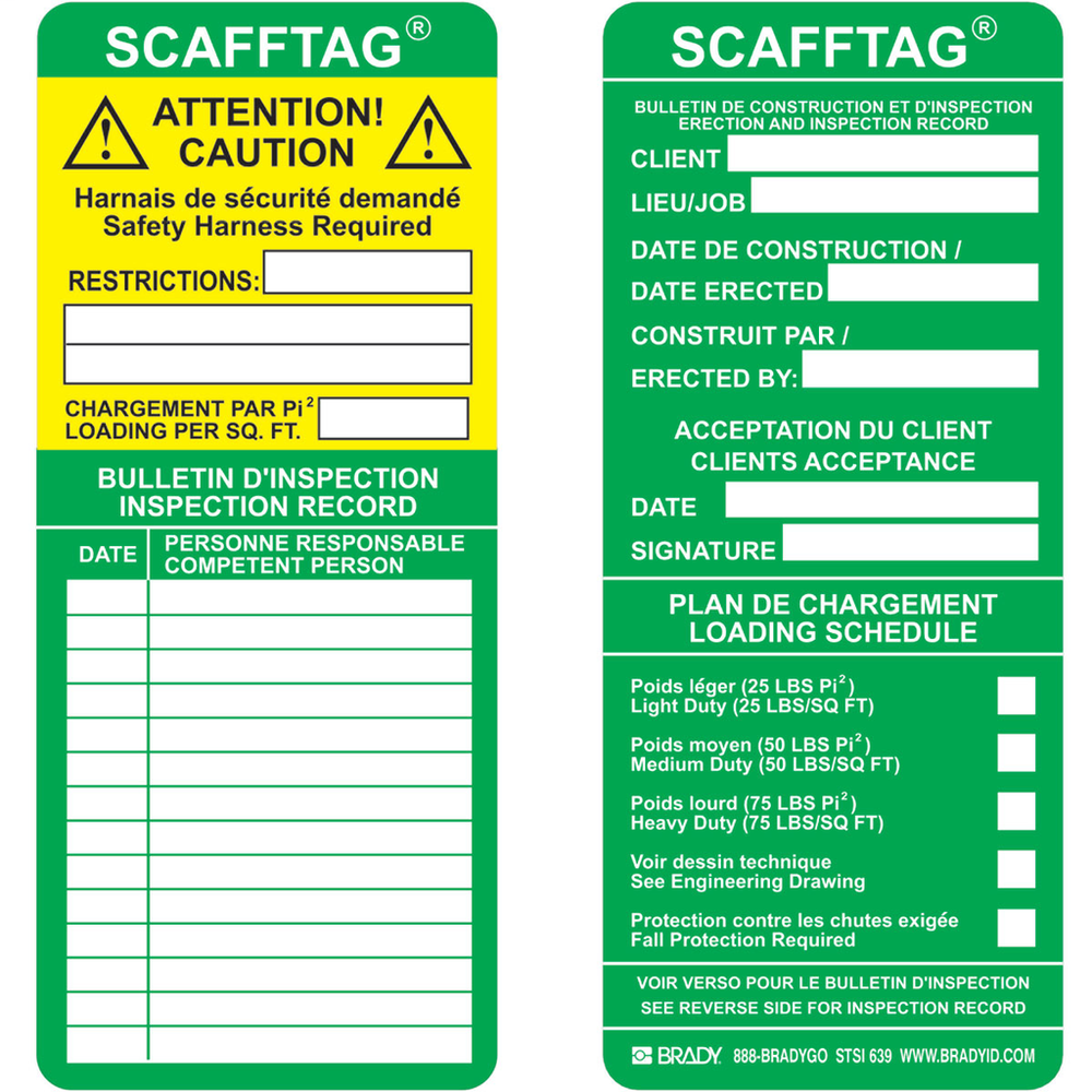 Image of Brady SCAF-STSI 639