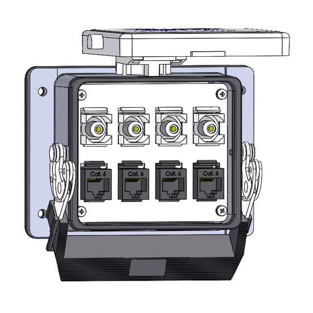Image of Mencom D-4RJ45-4RCA-32