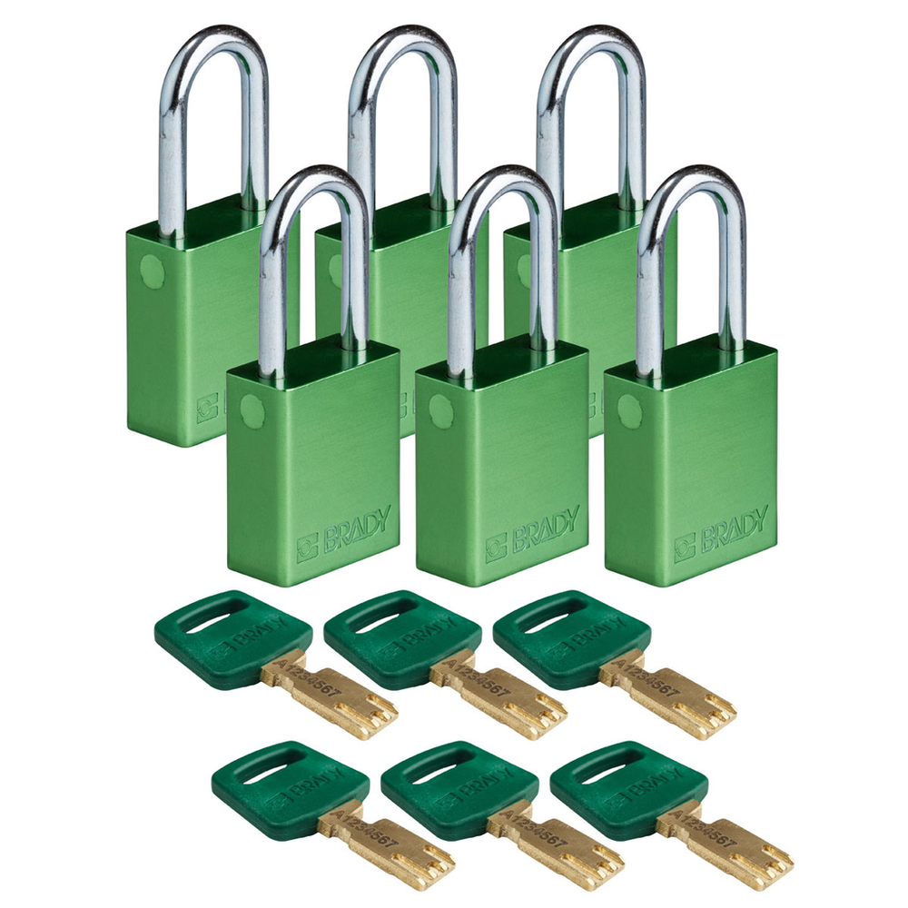 Image of Brady ALU-GRN-38ST-KD6PK