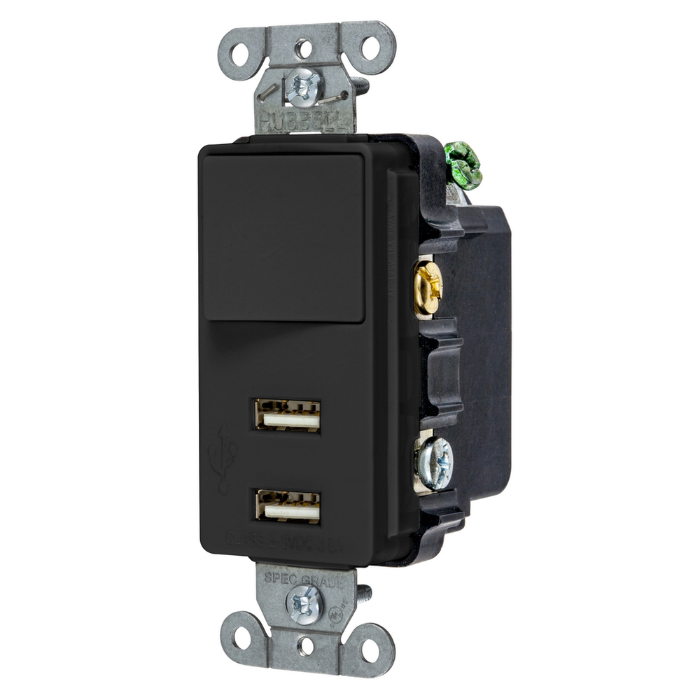 Image of Hubbell Wiring Device-Kellems USB102BK