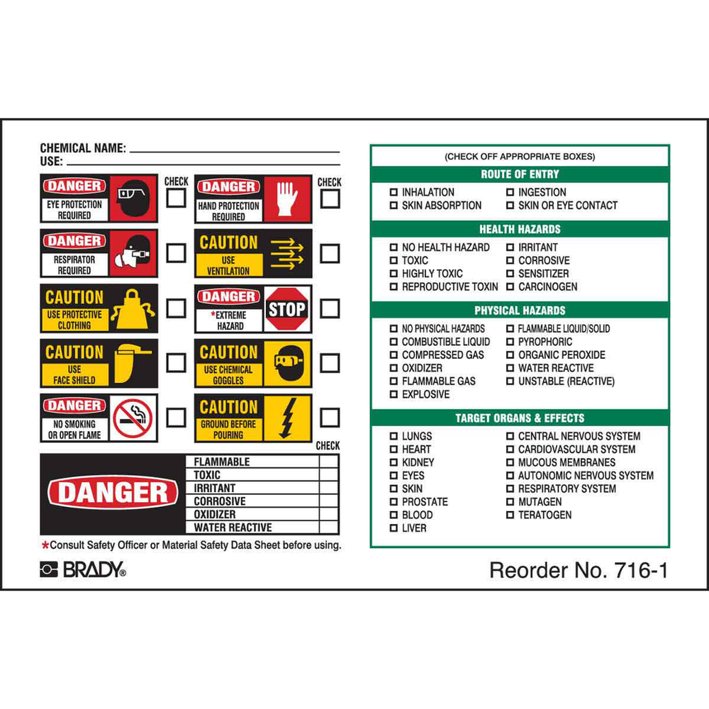 Image of Brady 716-1LS