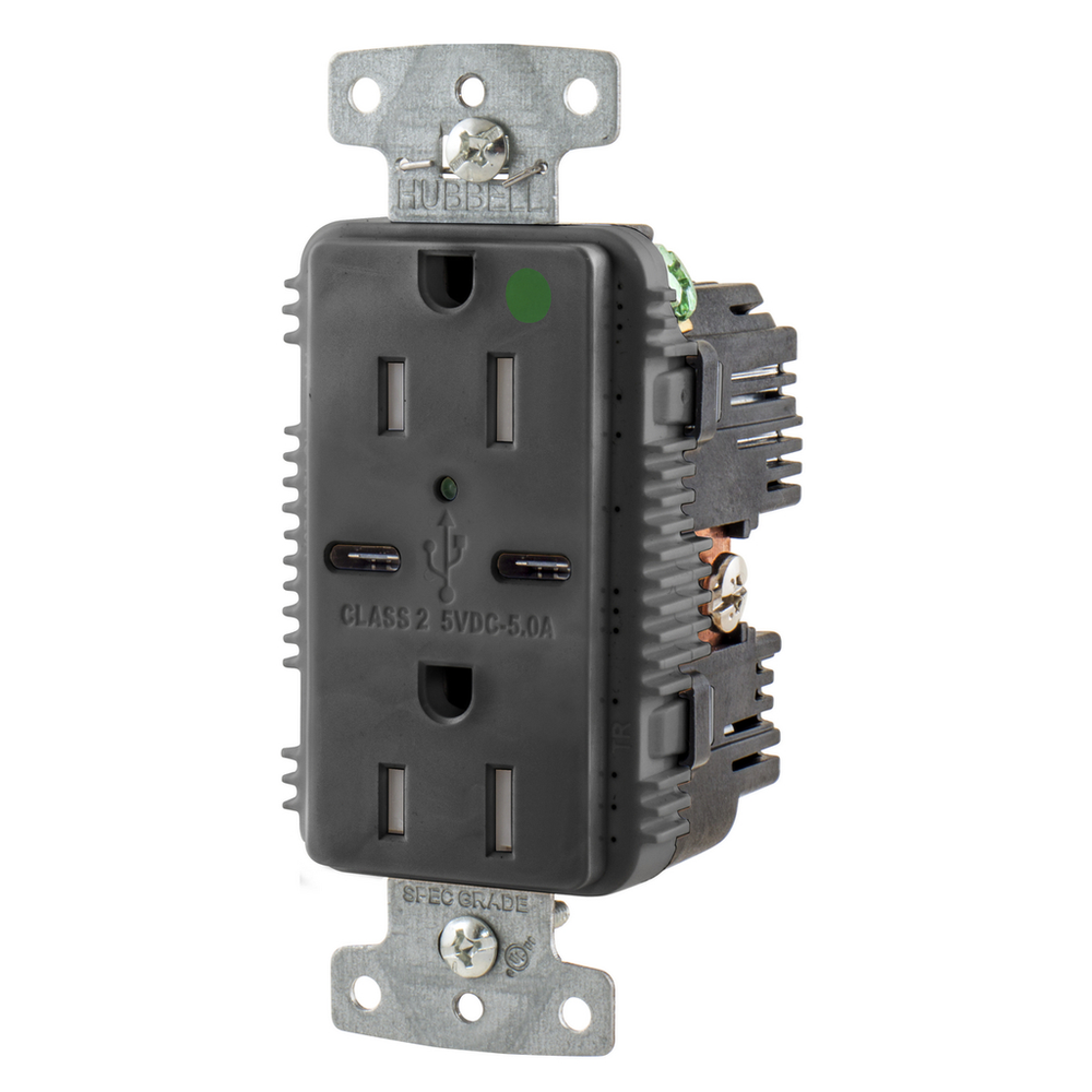 Image of Hubbell Wiring Device-Kellems USB8200C5BK