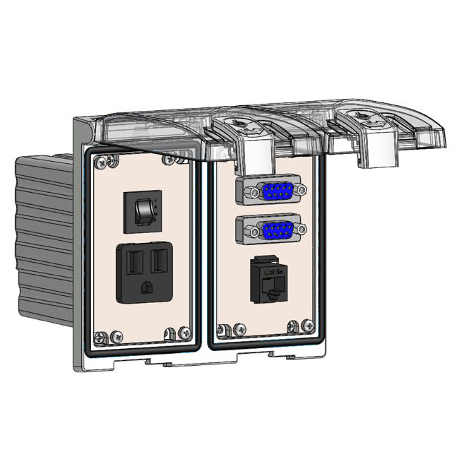 Image of Mencom LP2-DP1-2DB9-RJ45-R