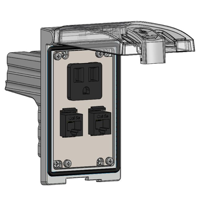Image of Mencom LP1-DP1-2RJ45