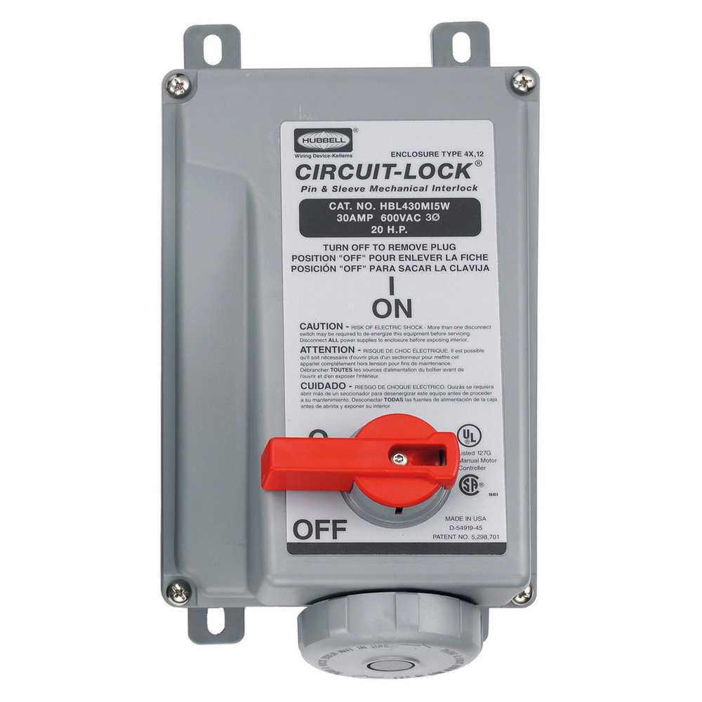 Image of Hubbell Wiring Device-Kellems HBL430MI5W