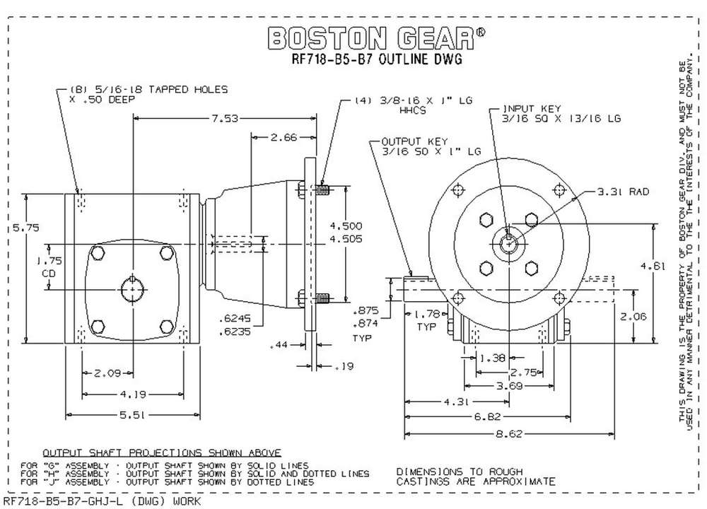 Image of Boston Gear RF718-25-B5-G