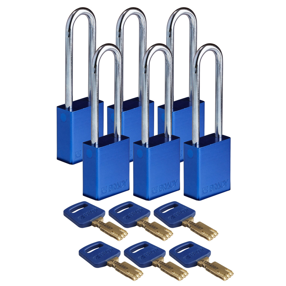Image of Brady ALU-BLU-76ST-KA6PK