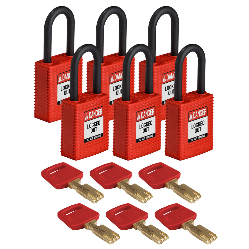 Image of Brady NYL-RED-38PL-KA6PK