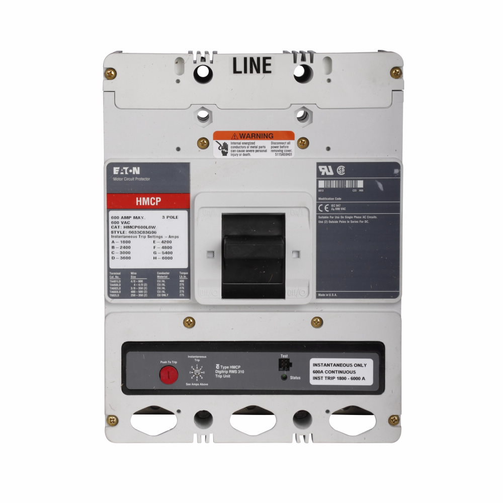 Image of Eaton HMCP600L6S10