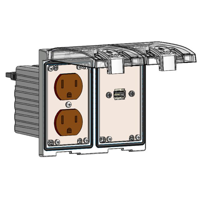 Image of Mencom LP2-DP-USB-03