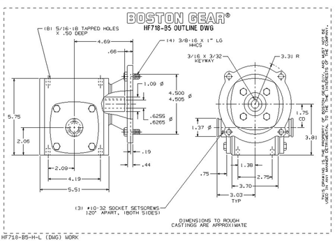 Image of Boston Gear HF718-10-B5-H-P16