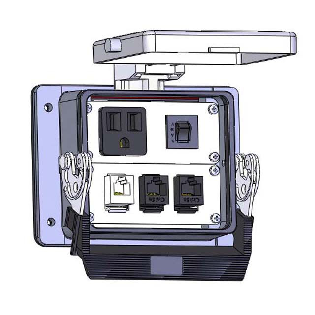 Image of Mencom DP1-RJ11-2RJ45-R-32