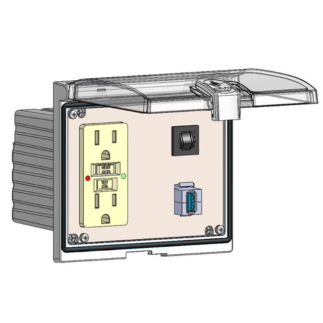 Image of Mencom LP3-GF-USB-AFAF-R
