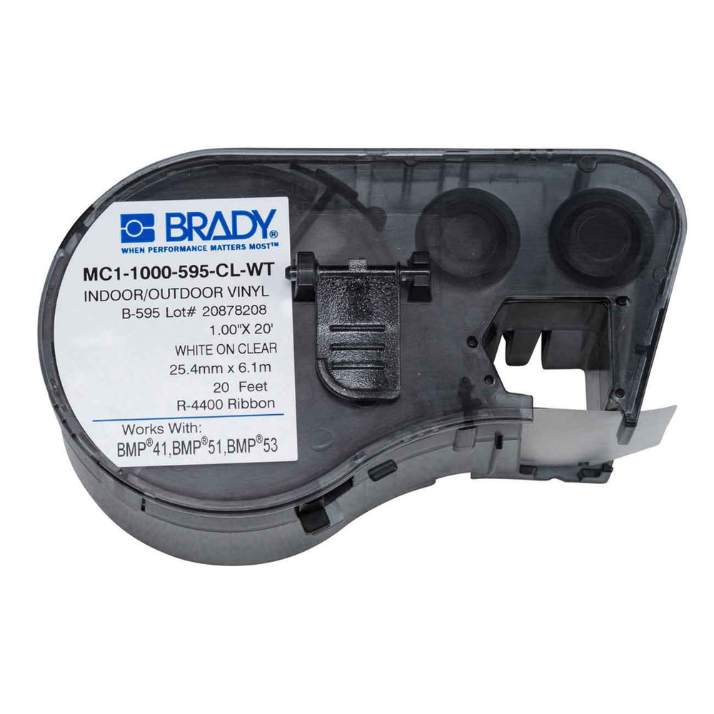 Image of Brady MC1-1000-595-CL-WT