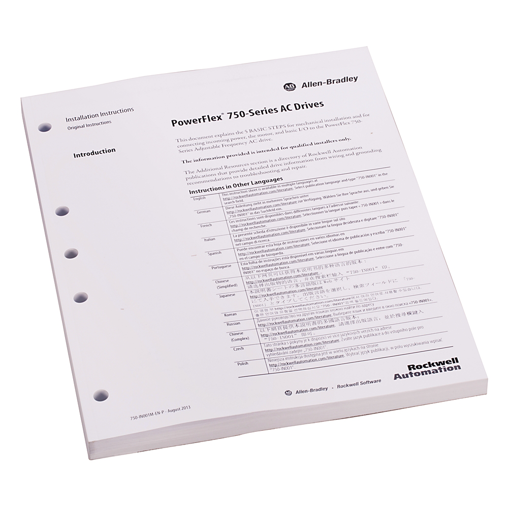 Image of Allen-Bradley 20-750-PUB-IN1-JA