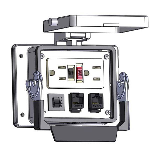 Image of Mencom GF-2RJ45-5R-32