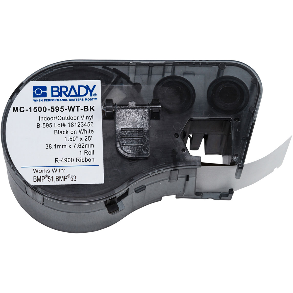 Image of Brady MC-1500-595-WT-BK
