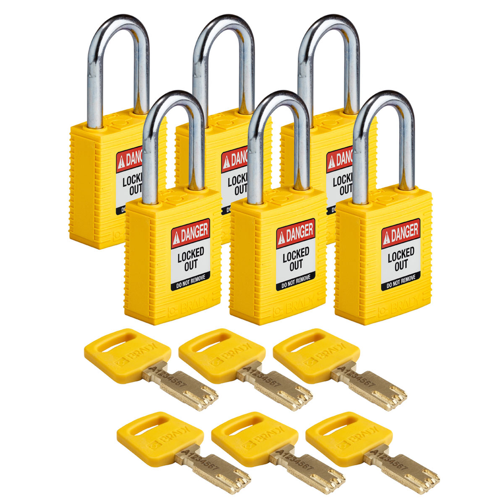 Image of Brady NYL-YLW-38ST-KA6PK