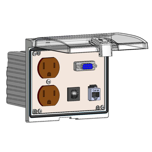 Image of Mencom LP3-DP-DB9F-RJ45S-R
