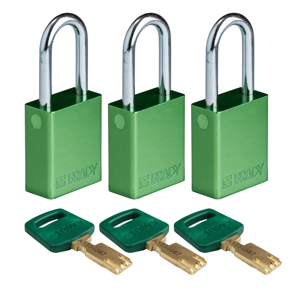 Image of Brady ALU-GRN-38ST-KA3PK
