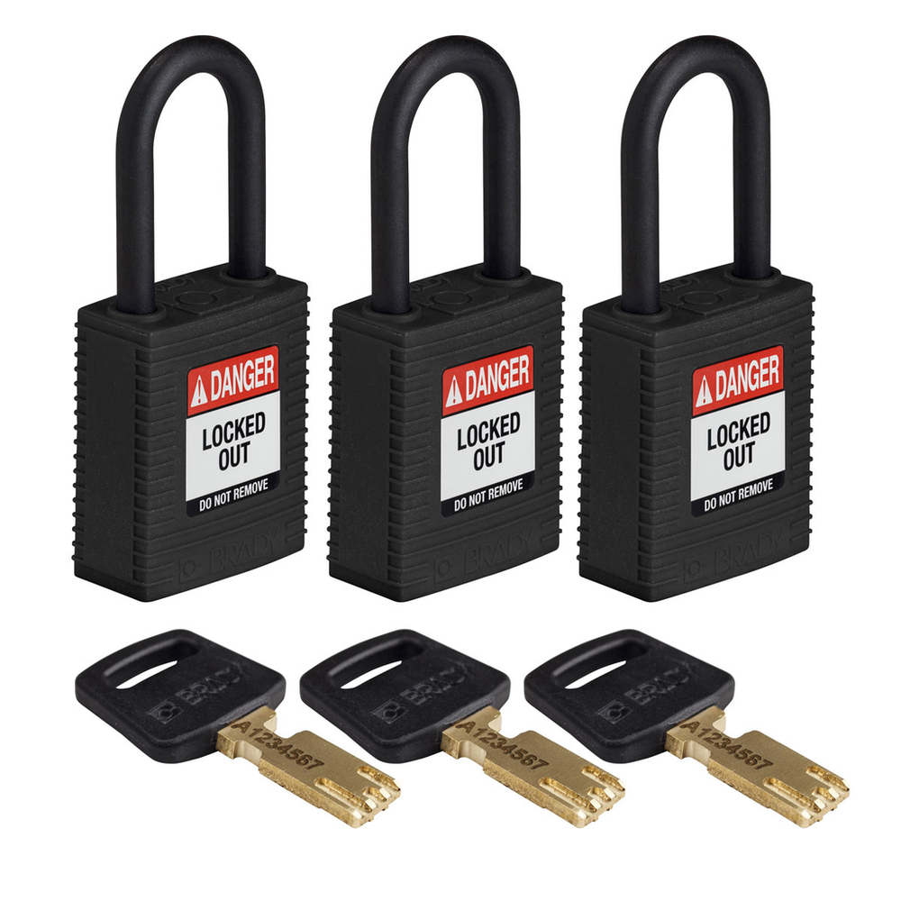 Image of Brady NYL-BLK-38PL-KA3PK