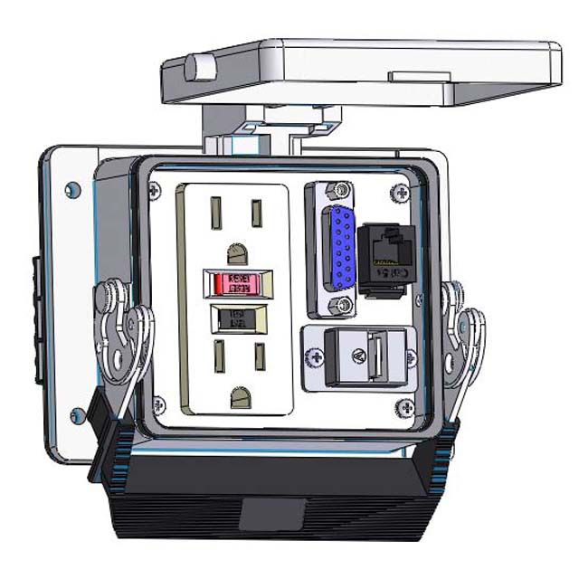 Image of Mencom GF-DB15-RJ45-USB-AFAF-32