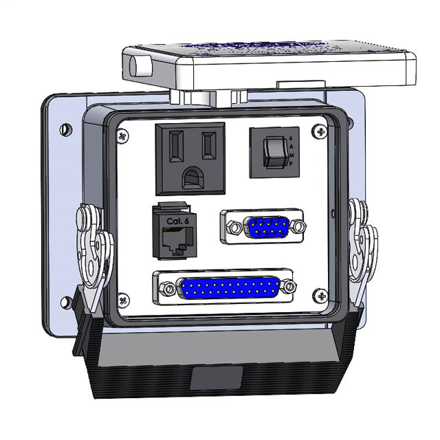 Image of Mencom DP1-DB9L-DB25-RJ45-6R-32