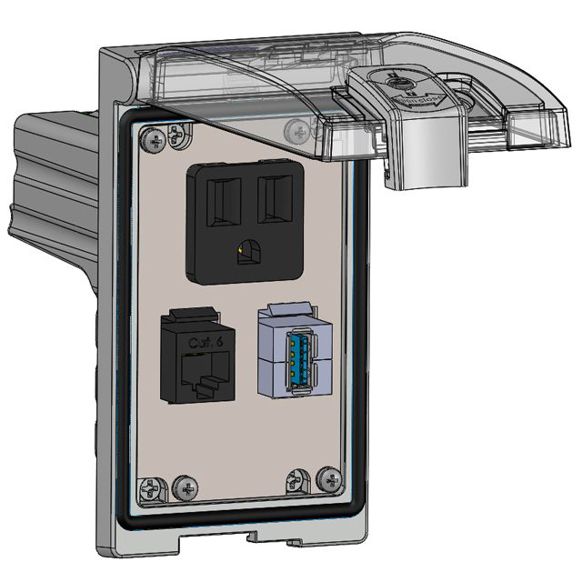 Image of Mencom LP1-DP1-RJ45-USB-AFAF