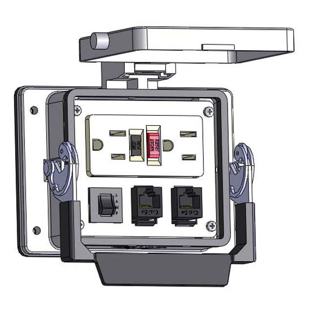 Image of Mencom GF-2RJ45-R-32