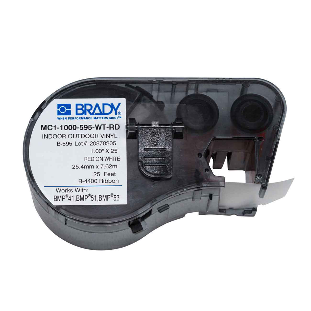 Image of Brady MC1-1000-595-WT-RD