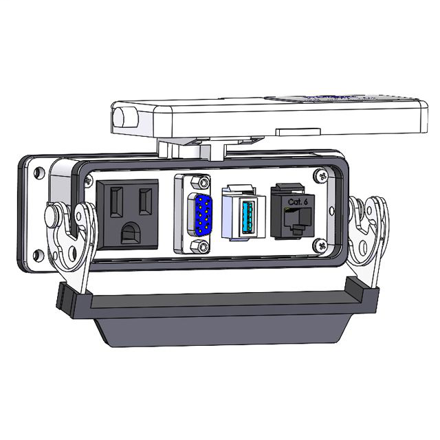 Image of Mencom DP1-DB9-RJ45-USB-AFAF-24