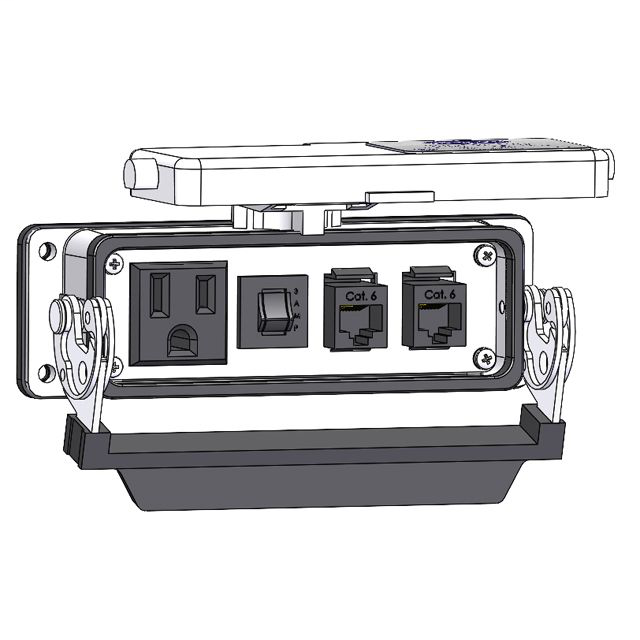 Image of Mencom DP1-2RJ45-R-24